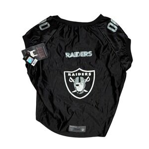 NFL Las Vegas Raiders Dog Jersey Black Pet Apparel Large Big Dog Large NWT